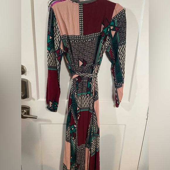 Anthropologie Porridge xs-p abstract printed wrap dress - Picture 10 of 12